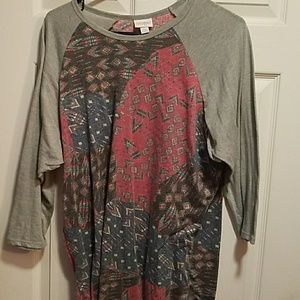 Patchwork Lularoe Randy Shirt
